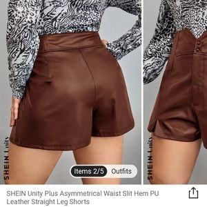 SHEIN LEATHER SHORTS